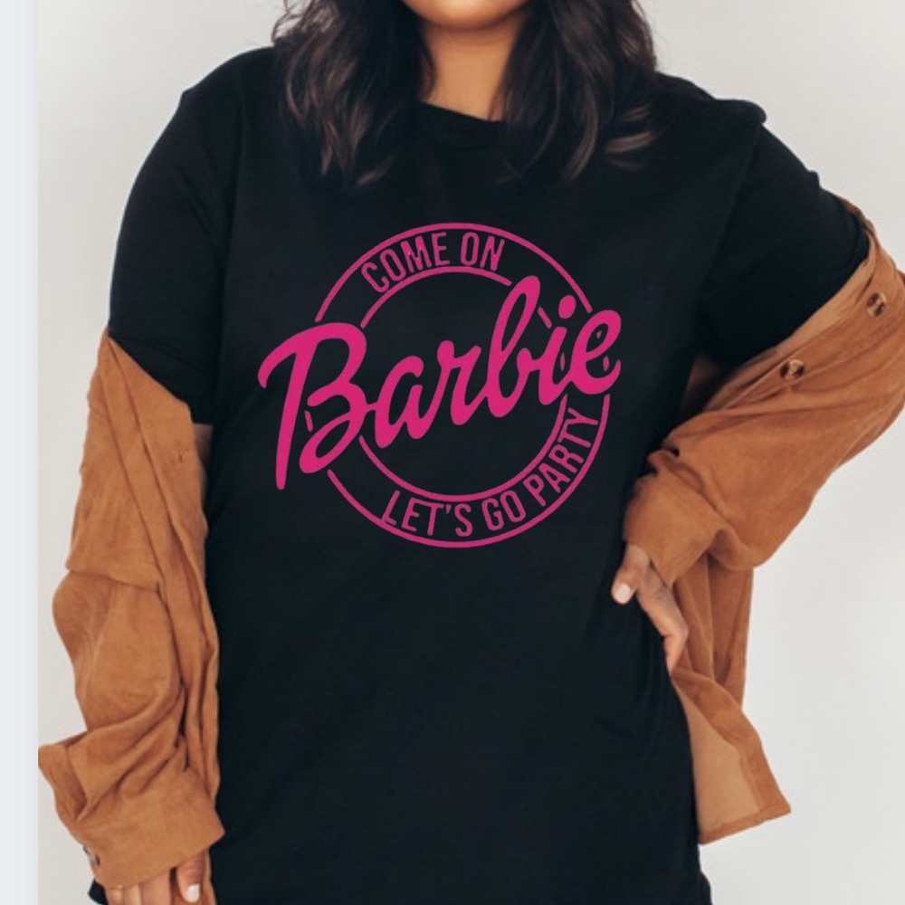 NEW Barbie Party Graphic Tee Shirt - Picture 2 of 3